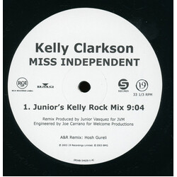 Kelly Clarkson Miss Independent USED VINYL 12INCH PROMO