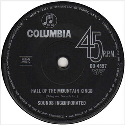 Sounds Incorporated Hall Of The Mountain Kings USED VINYL 7INCH SINGLE 45 RPM