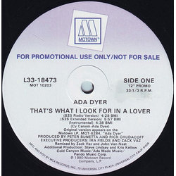 Ada Dyer That's What I Look For In A Lover Vinyl 12" USED
