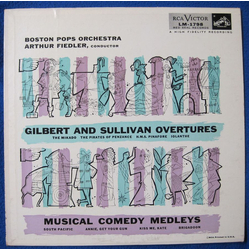 Boston Pops Orchestra / Arthur Fiedler Gilbert And Sullivan Overtures  Musical Comedy Medleys Vinyl LP USED
