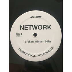 Network (5) Broken Wings USED VINYL 12INCH 45 RPM PROMO WHITE LABEL