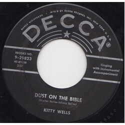 Kitty Wells Dust On The Bible USED VINYL 7INCH 45 RPM SINGLE