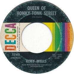 Kitty Wells Queen Of Honky Tonk Street USED VINYL 7INCH 45 RPM SINGLE
