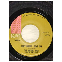 The Butanes / Teddy McRae Orchestra Don't Forget I Love You USED VINYL 7INCH 45 RPM SINGLE