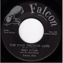 Jerry Butler / The Impressions For Your Precious Love / Sweet Was The Wine USED VINYL 7INCH 45 RPM SINGLE