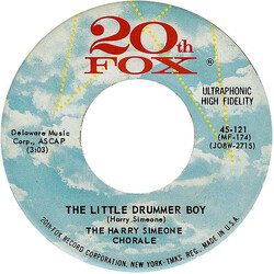 The Harry Simeone Chorale / The Voices Of The Junior Chorale The Little Drummer Boy / Die Lorelei USED VINYL 7INCH SINGLE 45 RPM