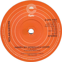 The Nolans Harry My Honolulu Lover USED VINYL 7INCH 45 RPM SINGLE