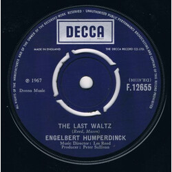 Engelbert Humperdinck The Last Waltz / That Promise USED VINYL 7INCH 45 RPM SINGLE
