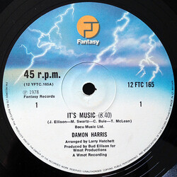 Damon Harris It's Music USED VINYL 12INCH 45 RPM