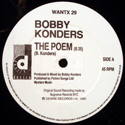 Bobby Konders The Poem USED VINYL 12INCH PROMO