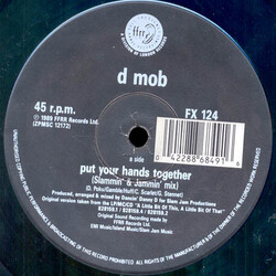 D Mob Put Your Hands Together (The Brixton Bass Mix) USED VINYL 12INCH MISPRINT