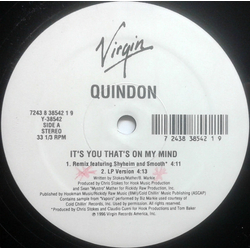 Quindon It's You That's On My Mind Vinyl 12" USED