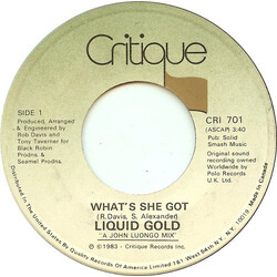 Liquid Gold What's She Got USED VINYL 7INCH 45 RPM