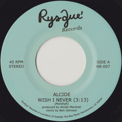 Alcide Marshall Wish I Never USED VINYL 7INCH 45 RPM LIMITED EDITION