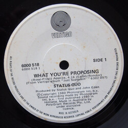 Status Quo What You're Proposing USED VINYL 7INCH 45 RPM SINGLE