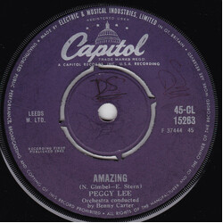 Peggy Lee Amazing / Tell All The World About You USED VINYL 7INCH 45 RPM SINGLE