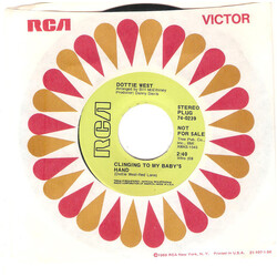 Dottie West Clinging To My Baby's Hand / Don't Say A Word USED VINYL 7INCH 45 RPM PROMO STEREO
