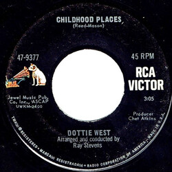 Dottie West Childhood Places / No One USED VINYL 7INCH 45 RPM SINGLE