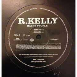 R. Kelly Happy People USED VINYL 12INCH PROMO 33 S RPM