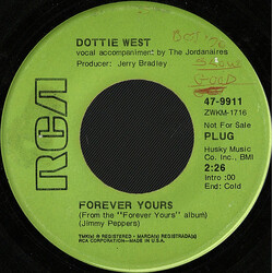 Dottie West Forever Yours USED VINYL 7INCH 45 RPM SINGLE PROMO
