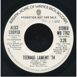 Alice Cooper Teenage Lament '74 USED VINYL 7INCH 45 RPM PROMO STEREO MONO