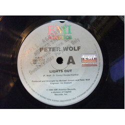 Peter Wolf Lights Out USED VINYL 7INCH 45 RPM SINGLE PROMO