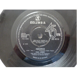 Paul Jones Aquarius USED VINYL 7INCH 45 RPM SINGLE