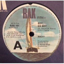Racey Boy, Oh Boy USED VINYL 7INCH 45 RPM SINGLE