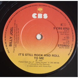 Billy Joel It's Still Rock And Roll To Me USED VINYL 7INCH 45 RPM SINGLE