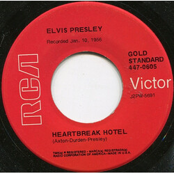 Elvis Presley Heartbreak Hotel USED VINYL 7INCH 45 RPM REISSUE
