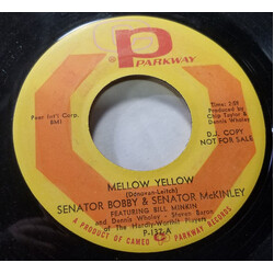 Senator Bobby / Senator Everett McKinley / Bobby The Poet Mellow Yellow / White Christmas (3 O'Clock Weather Report) USED VINYL 7INCH 45 RPM PROMO