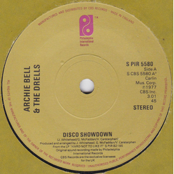 Archie Bell & The Drells Disco Showdown Vinyl 7" USED