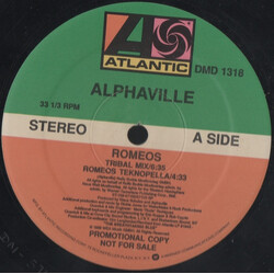 Alphaville Romeos USED VINYL 12INCH 33 S RPM SINGLE PROMO STEREO