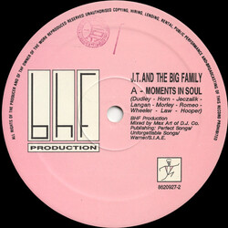 J.T. And The Big Family Moments In Soul USED VINYL 12INCH 45 RPM