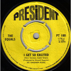 The Equals I Get So Excited / The Skies Above VINYL 7" USED