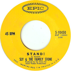 Sly & The Family Stone Stand! USED VINYL 7INCH 45 RPM