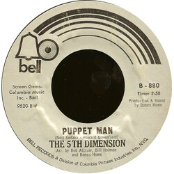 The Fifth Dimension Puppet Man / A Love Like Ours USED VINYL 7INCH 45 RPM SINGLE STYRENE