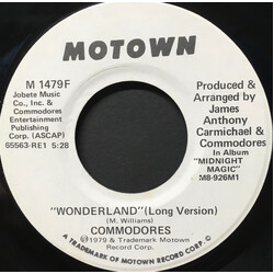 Commodores Wonderland (Long Version) USED VINYL 7INCH 45 RPM SINGLE PROMO