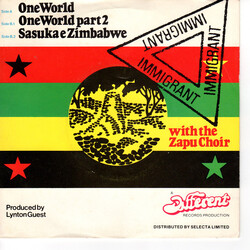 Immigrant With The Zapu Choir One World Vinyl 7" USED