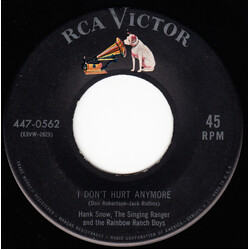 Hank Snow (Now And Then, There's) A Fool Such As I / I Don't Hurt Anymore USED VINYL 7INCH 45 RPM SINGLE