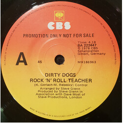 Dirty Dogs Rock 'N' Roll Teacher USED VINYL 7INCH 45 RPM SINGLE PROMO
