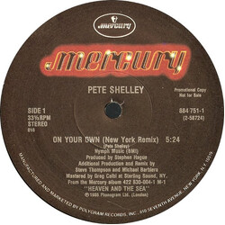 Pete Shelley On Your Own VINYL 12" USED