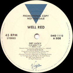 Well Red Get Lucky USED VINYL 12INCH 45 RPM PROMO