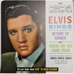 Elvis Presley Return To Sender / Where Do You Come From USED VINYL 7INCH 45 RPM REISSUE