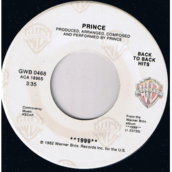 Prince 1999 / Little Red Corvette Vinyl 7" USED