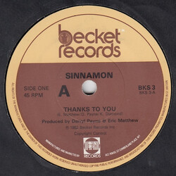 Sinnamon Thanks To You VINYL 7" USED