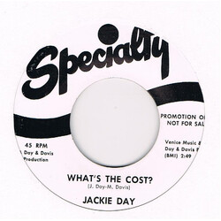 Jackie Day Free At Last / What's The Cost? USED VINYL 7INCH 45 RPM SINGLE PROMO