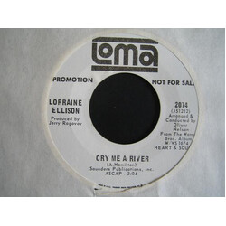 Lorraine Ellison Cry Me A River USED VINYL 7INCH 45 RPM PROMO