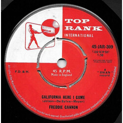 Freddy Cannon California Here I Come USED VINYL 7INCH