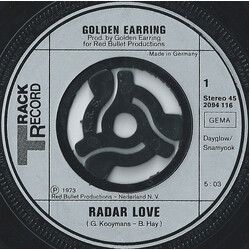 Golden Earring Radar Love USED VINYL 7INCH 45 RPM SINGLE